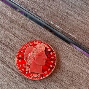 BARBER HALF DOLLAR COPPER COIN